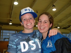 On the swim team, there was no hiding how hard we worked or how much we ate. We all trained together, ate together, and often studied together, supporting each other through all of our efforts to be successful.